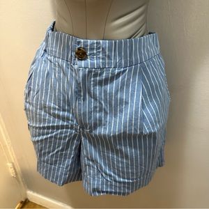 Striped Cotton Shorts